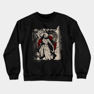 Dragon Samurai Traditional Japanese Warrior Gift Crewneck Sweatshirt